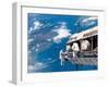 STS-116 Mission Specialists Participate in the First of the Three Mission's Extravehicular Activity-Stocktrek Images-Framed Photographic Print