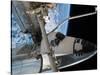 STS-118 Astronaut, Construction and Maintenance on International Space Station August 15, 2007-Stocktrek Images-Stretched Canvas