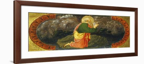 Sts John on Patmos, Detail from Right Side of Quarate Predella-Paolo Uccello-Framed Giclee Print