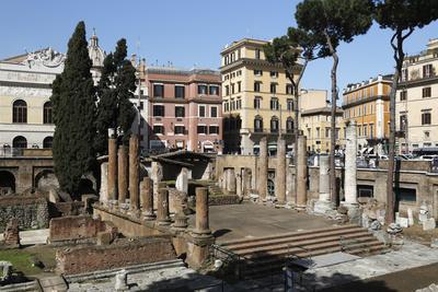 Roman Ruins in the Sacred Area (Area Sacra) of Largo Argentina, Rome, Lazio, Italy