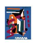 Hot Still-Scape for Six Colors - 7th Avenue Style, 1940-Stuart Davis-Framed Art Print