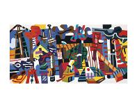 Hot Still-Scape for Six Colors - 7th Avenue Style, 1940-Stuart Davis-Art Print