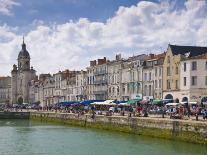 Restaurants Lining the Edge of the Marina in the Port of La Rochelle, Charente-Maritime, France-Stuart Hazel-Photographic Print