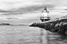 Lighthouse on Top of a Rocky Island in Maine-Stuart Monk-Photographic Print