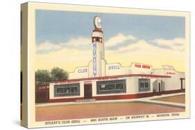 Stuart's Club Grill, Houston, Texas, Roadside Retro-null-Stretched Canvas