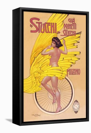 Stucchi Bicycles-Gian Emilio Malerba-Framed Stretched Canvas