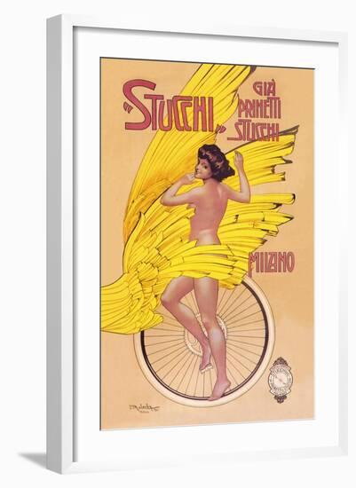 Stucchi Bicycles-Gian Emilio Malerba-Framed Art Print