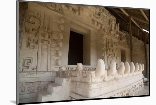 Stucco Sculpture, Monster Mouth, the Tomb of Ukit Kan Lek Tok (Mayan Ruler)-Richard Maschmeyer-Mounted Photographic Print