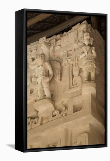 Stucco Sculpture, Tomb of Ukit Kan Lek Tok, Mayan Ruler-Richard Maschmeyer-Framed Stretched Canvas