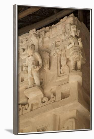 Stucco Sculpture, Tomb of Ukit Kan Lek Tok, Mayan Ruler-Richard Maschmeyer-Framed Photographic Print