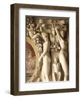 Stuccoes on King's Staircase, Rebuilt on Site of Duchess D'Etampes' Chamber-Francesco Primaticcio-Framed Giclee Print
