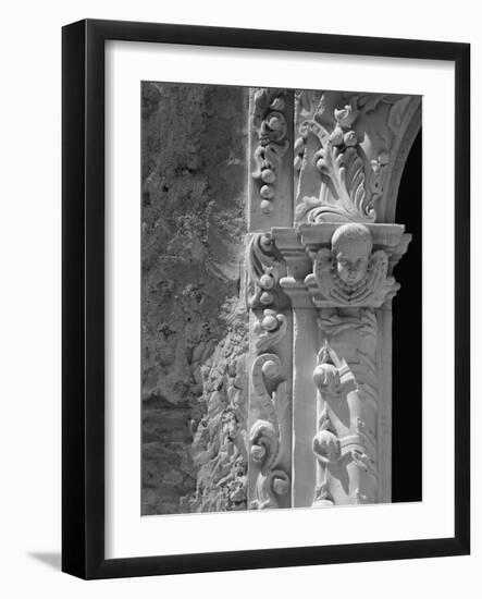 Stuccowork on the Doorway of San Jose Mission Church-GE Kidder Smith-Framed Photographic Print