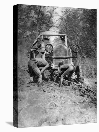 Stuck in the Mud, Bulawayo to Dett, Southern Rhodesia, C1924-C1925-Thomas A Glover-Stretched Canvas