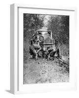 Stuck in the Mud, Bulawayo to Dett, Southern Rhodesia, C1924-C1925-Thomas A Glover-Framed Giclee Print