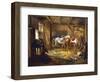 Stud, by Adam Albrecht (1786-1862), Germany, 19th Century-Albrecht Adam-Framed Giclee Print