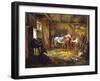 Stud, by Adam Albrecht (1786-1862), Germany, 19th Century-Albrecht Adam-Framed Giclee Print