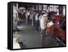 Studebaker Assembly Line in South Bend Indiana-Bernard Hoffman-Framed Stretched Canvas