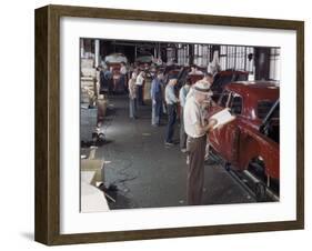 Studebaker Assembly Line in South Bend Indiana-Bernard Hoffman-Framed Photographic Print