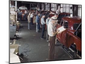 Studebaker Assembly Line in South Bend Indiana-Bernard Hoffman-Mounted Photographic Print