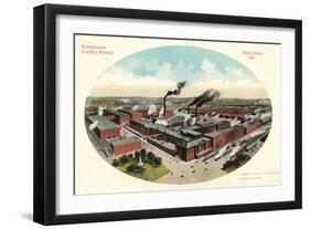 Studebaker Works, South Bend-null-Framed Art Print