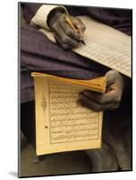 Student Copying the Koran, Djenne, Mali, West Africa-Ellen Clark-Mounted Photographic Print