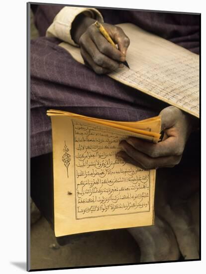Student Copying the Koran, Djenne, Mali, West Africa-Ellen Clark-Mounted Photographic Print
