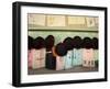 Student Hats and Bags Hanging Up, Elementary School, Tokyo, Honshu, Japan-Christian Kober-Framed Photographic Print