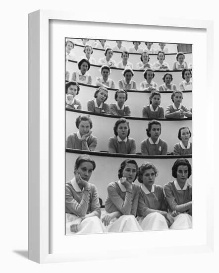 Student Nurses at Roosevelt Hospital-Alfred Eisenstaedt-Framed Photographic Print