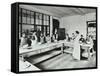 Student Teacher in a Cookery Lesson, Battersea Polytechnic, London, 1907-null-Framed Stretched Canvas