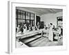 Student Teacher in a Cookery Lesson, Battersea Polytechnic, London, 1907-null-Framed Photographic Print