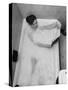 Student Vera Bogach of Massachusetts College, Studying for Exams in a Bubble Bath-Yale Joel-Stretched Canvas