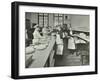 Student Waiters, Westminster Technical Institute, London, 1914-null-Framed Photographic Print