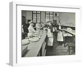 Student Waiters, Westminster Technical Institute, London, 1914-null-Framed Photographic Print