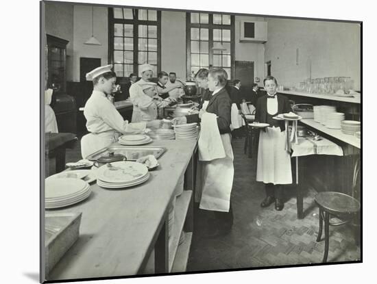 Student Waiters, Westminster Technical Institute, London, 1914-null-Mounted Photographic Print