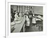 Student Waiters, Westminster Technical Institute, London, 1914-null-Framed Photographic Print