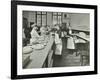 Student Waiters, Westminster Technical Institute, London, 1914-null-Framed Photographic Print