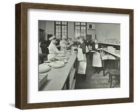 Student Waiters, Westminster Technical Institute, London, 1914-null-Framed Photographic Print