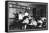 Students and Teacher in Public School Classroom-null-Framed Stretched Canvas