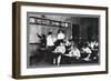 Students and Teacher in Public School Classroom-null-Framed Art Print