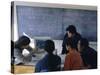 Students at a Computer Demonstration in a Class at a Rural School, China-Doug Traverso-Stretched Canvas