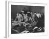 Students Buying Books at a Sale at Harvard University-Dmitri Kessel-Framed Photographic Print