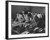 Students Buying Books at a Sale at Harvard University-Dmitri Kessel-Framed Photographic Print