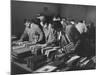 Students Buying Books at a Sale at Harvard University-Dmitri Kessel-Mounted Photographic Print