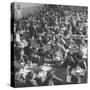 Students Eating in School Cafeteria-Alfred Eisenstaedt-Stretched Canvas