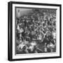Students Eating in School Cafeteria-Alfred Eisenstaedt-Framed Photographic Print