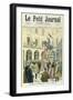 Students Gather at the Statue of Joan of Arc-null-Framed Giclee Print