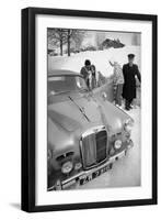 Students Getting in Car at Le Rosey School, Gstaad, Switzwerland, 1965-Carlo Bavagnoli-Framed Photographic Print