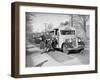 Students Getting off the School Bus-Philip Gendreau-Framed Premium Photographic Print