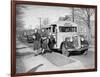 Students Getting off the School Bus-Philip Gendreau-Framed Photographic Print