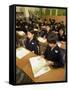 Students in Class, Elementary School, Tokyo, Honshu, Japan-Christian Kober-Framed Stretched Canvas